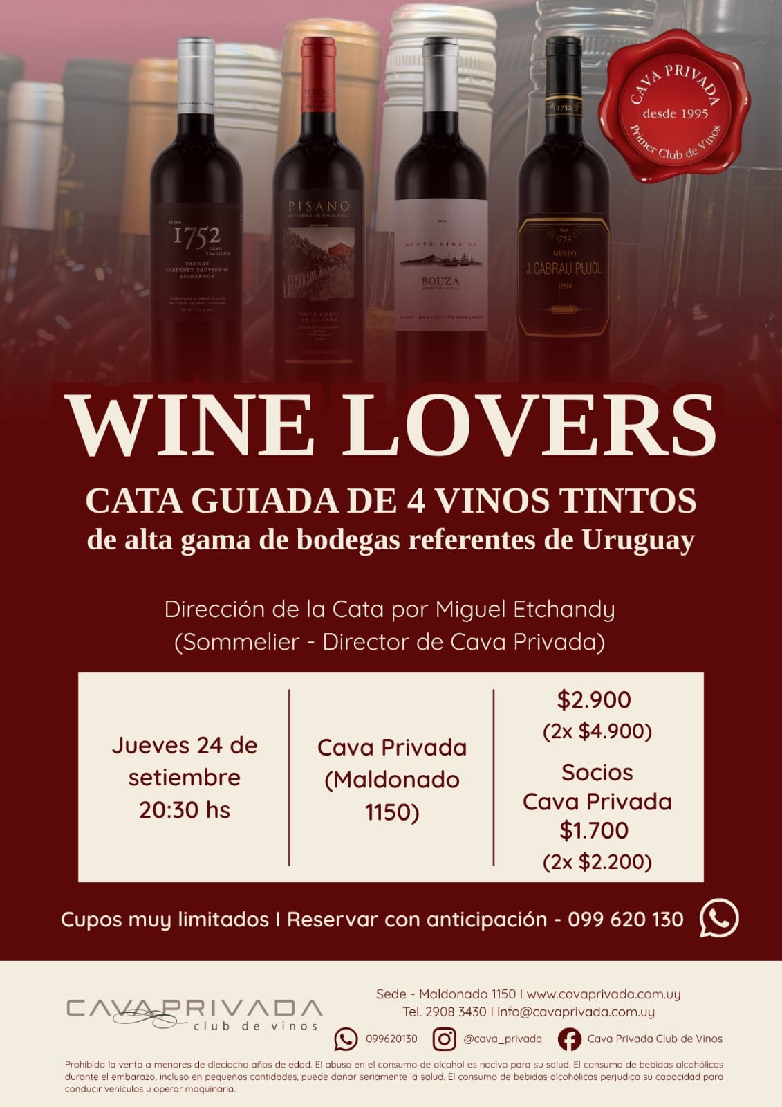 Cata de Vinos Alta Gama